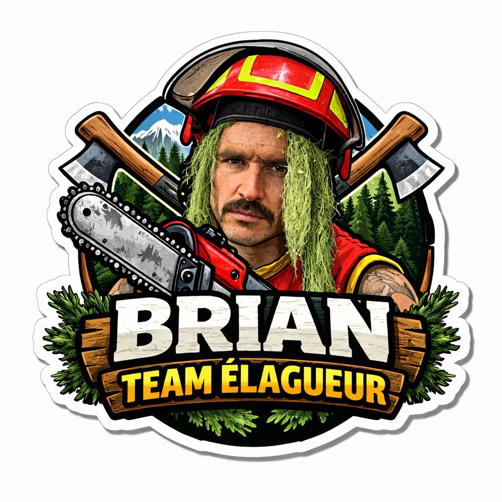 Stickers "Brian Team Elagueur "